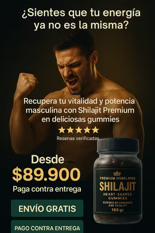 Himalayan Gummies Shilajit Pro®: Sube tu energía e incrementa tu potencia + Obsequio + envío
