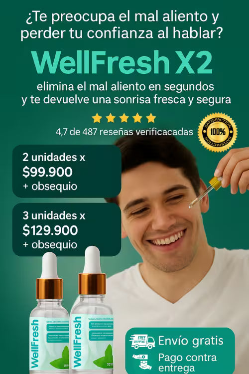WellFresh: Dile adiós definitivo al mal aliento