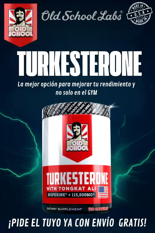 Turkesterone Pro Old School labs®: Original Importada Aumenta tu vitalidad y desata tu modo bestia + obsequio +  envío